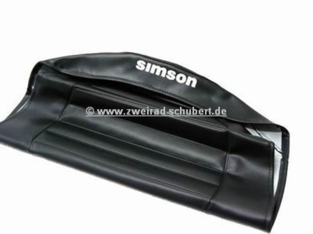 Bild von Sitzbankbezug S53 SR50 SR80  -schwarz strukturiert mit Aufdruck