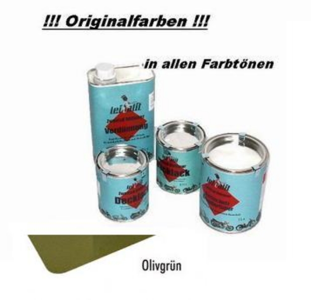 Bild von Lackfarbe "Leifalit" olivgrün 0,5 L. NVA-Fahrzeuge