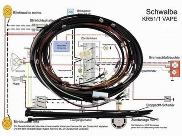 Bild von Kabelbaumsatz KR51/1 -VAPE-Zündung