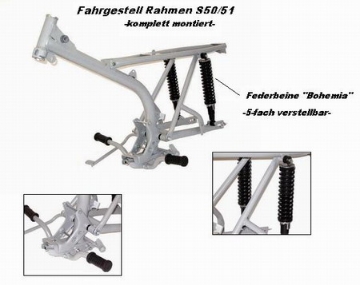 Zeige Details für Fahrgestell Simson Rahmen S51 S50  -Enduroausführung Bild von Fahrgestell Simson Rahmen S51 S50  -Enduroausführung