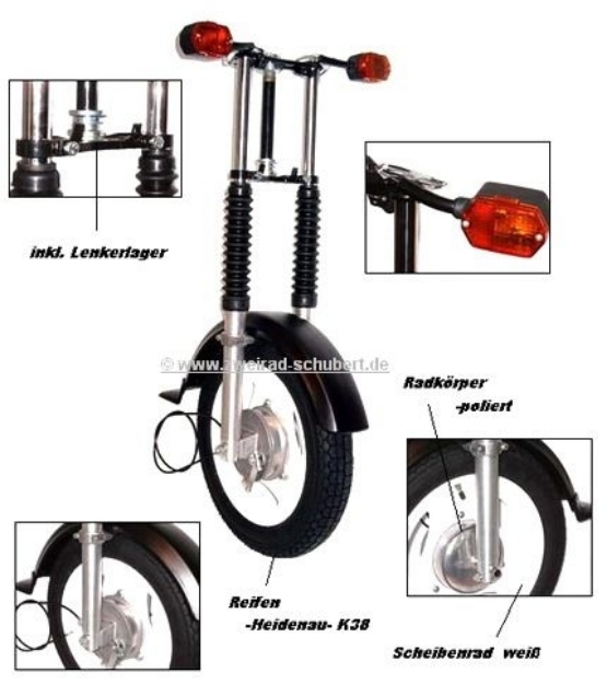 Bild von Fahrgestell Simson Roller SR50 S80 SD50  -vorn