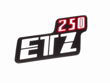 Zeige Details für Klebefolie Seitendeckel MZ ETZ250 Bild von Klebefolie Seitendeckel MZ ETZ250