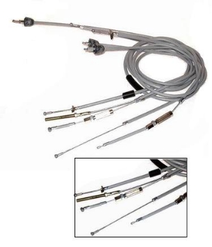 Zeige Details für Bowdenzugsatz Simson Schwalbe KR51/1  -graue Züge Bild von Bowdenzugsatz Simson Schwalbe KR51/1  -graue Züge