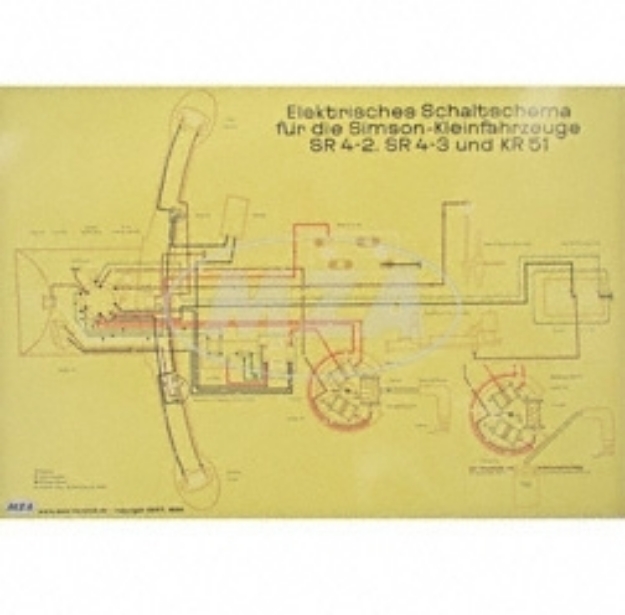 Bild von Schaltplan KR51/1 SR4-2 SR4-3  Großformat