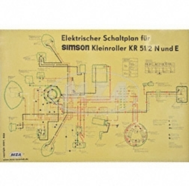 Bild von Schaltplan KR51/2N KR51/2E Großformat