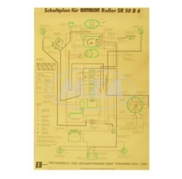 Bild von Schaltplan SR50 B4 Großformat