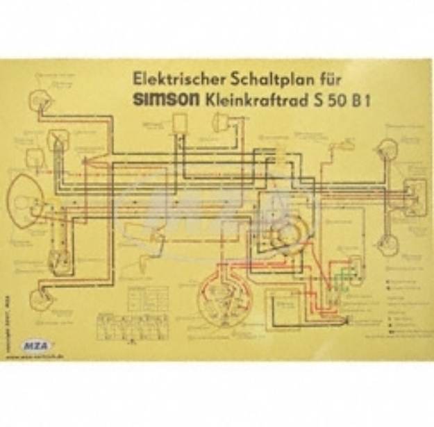 Bild von Schaltplan S50 B1 Großformat