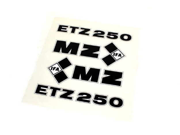 Bild von Klebefolie -Set schwarz MZ ETZ250