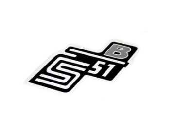 Zeige Details für Klebefolie Seitendeckel Simson S51B Bild von Klebefolie Seitendeckel Simson S51B