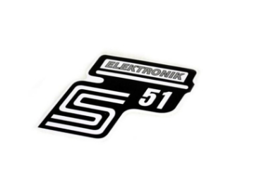 Zeige Details für Klebefolie Seitendeckel Simson S51 Elektronik Bild von Klebefolie Seitendeckel Simson S51 Elektronik