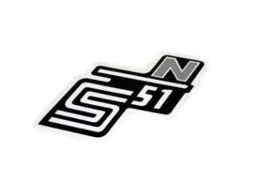 Zeige Details für Klebefolie Seitendeckel Simson S51N Bild von Klebefolie Seitendeckel Simson S51N