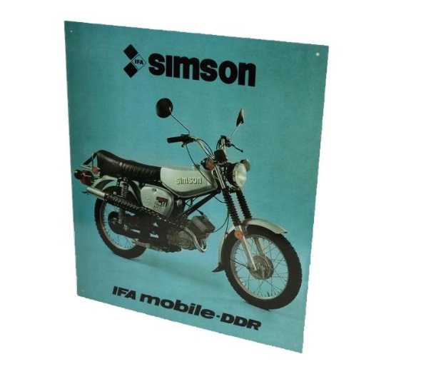 Bild von Blechschild "SIMSON S51E Enduro"