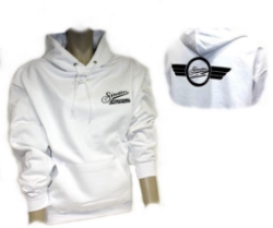 Bild von Kapuzensweater "Simson Schwalbe" weiß Bild von Kapuzensweater "Simson Schwalbe" weiß