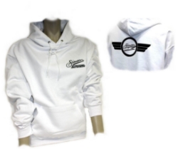 Bild von Kapuzensweater "Simson Schwalbe" weiß Bild von Kapuzensweater "Simson Schwalbe" weiß