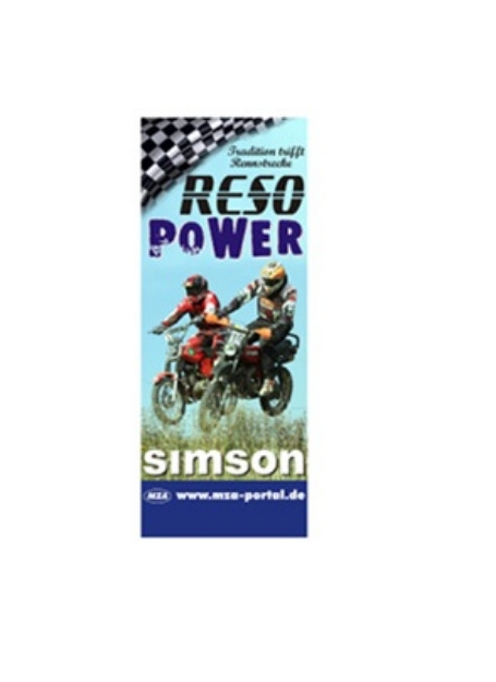 Bild von Roll-Up-Ständer Motiv:  RESO-Power-Motorsport
