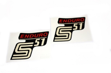 Zeige Details für Klebefolie Seitendeckel Simson S51Enduro  -1Paar Bild von Klebefolie Seitendeckel Simson S51Enduro  -1Paar
