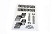 Bild von Klebefolie -Set Simson S50B  -silber