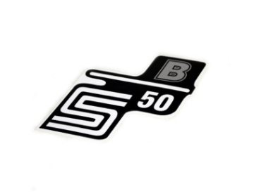 Zeige Details für Klebefolie Seitendeckel Simson S50B Bild von Klebefolie Seitendeckel Simson S50B