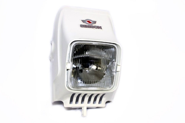 Bild von Scheinwerfer Simson S53-Typen  -weiß