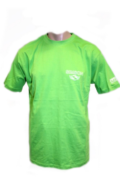 Bild von T-Shirt,neongrün "SIMSON-Zweirad-Schubert" XL