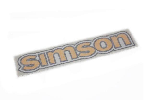 Bild von Klebefolie Tank "SIMSON" S50 gelb