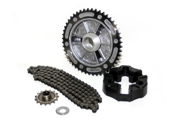 Bild von Kettensatz MZ ETZ250 -Seitenwagenbetrieb  ETZ250A NVA