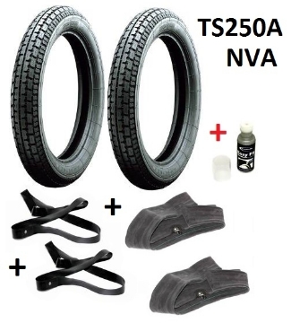 Zeige Details für Reifen-Set MZ TS250A TS250/1A ES250/2A  NVA - Heidenau K33 Bild von Reifen-Set MZ TS250A TS250/1A ES250/2A  NVA - Heidenau K33