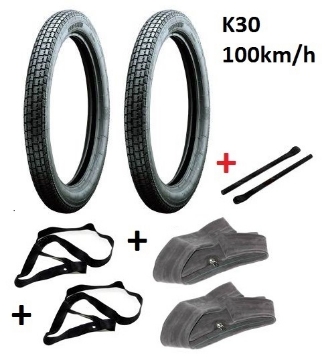 Zeige Details für Reifen-Set K30 Simson S50 S51 S53 KR51 SR4-2 SR4-3 SR4-4  Heidenau Bild von Reifen-Set K30 Simson S50 S51 S53 KR51 SR4-2 SR4-3 SR4-4  Heidenau