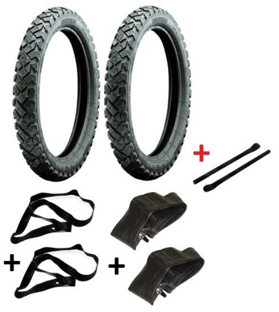 Bild von Reifen-Set K42 Simson S50 S51 S53 KR51 SR4-2 SR4-3 SR4-4  Heidenau