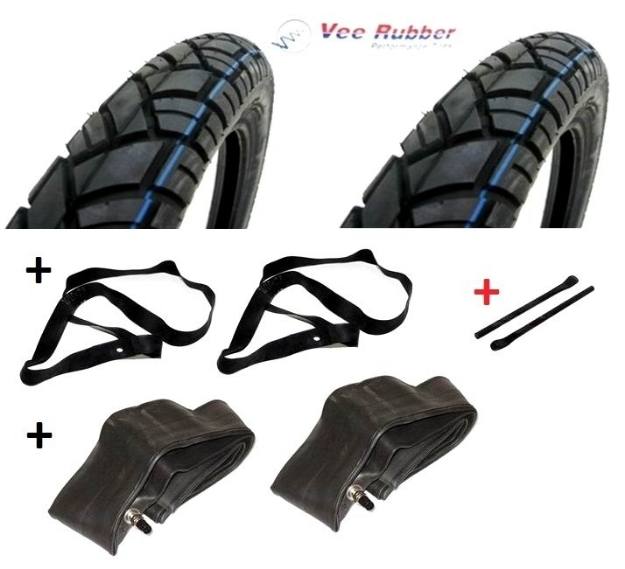 Bild von Reifen-Set VRM 094 Simson S50 S51 S53 KR51 SR4-2 SR4-3 SR4-4  Vee Rubber
