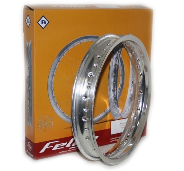 Bild von Felge 2,15x16" Alu ES250 ETZ125 ETZ150 ETZ251 TS250 Seitenwagen  -hinten