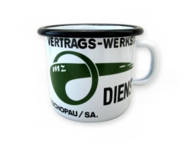 Bild von Kaffeetasse  Emaille Becher "MZ"