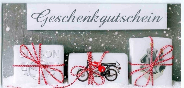 Bild von Geschenk-GUTSCHEIN SIMSON-Motiv S51 Weihnachten