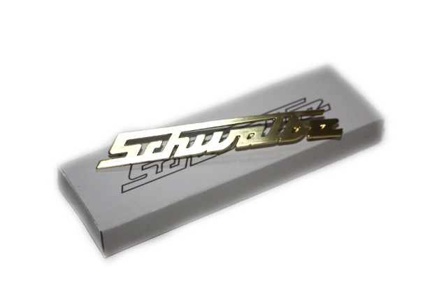 Bild von Alu-Schriftzug Schwalbe KR51  -Gold