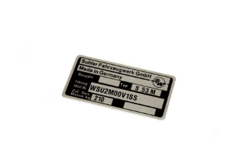 Zeige Details für Typenschild Simson S53 M Bild von Typenschild Simson S53 M