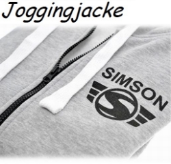 Bild von Joggingjacke Simson grau Gr. S Bild von Joggingjacke Simson grau Gr. S