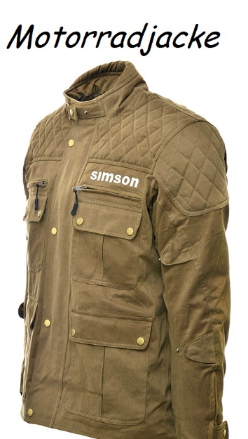 Bild von Motorradjacke Simson -braun