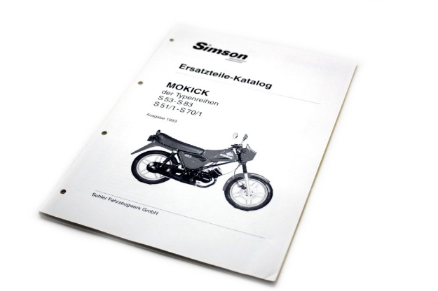 Bild von Ersatzteilkatalog S51 S51/1 S53  -Original Simson