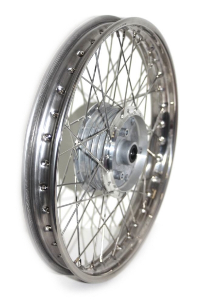 Bild von Speichenrad  17" Edelstahl S53OR MS50  -hinten