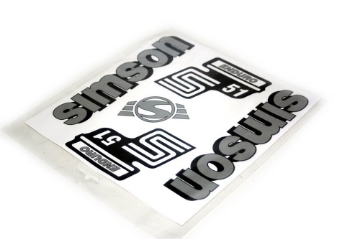 Zeige Details für Klebefolie -Set Simson S51Enduro  -silber Bild von Klebefolie -Set Simson S51Enduro  -silber