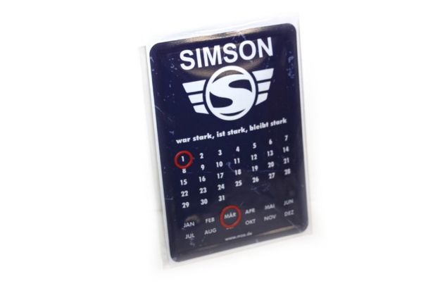 Bild von Blechschild SIMSON Ewiger Kalender