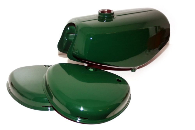 Bild von Tank-Set Billardgrün Simson S50 S51 S70  -mit Seitendeckel