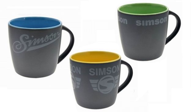 Bild von Kaffeetassen Simson matt-schwarz  -3 Stück