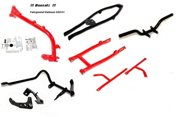 Bild von Fahrgestell Simson Rahmen S51 S50  -Straßenausführung