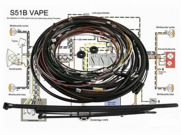 Bild von Kabelbaumsatz Simson S51 -VAPE-Zündung