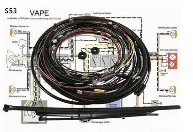 Bild von Kabelbaumsatz Simson S53 -VAPE-Zündung 