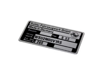 Zeige Details für Typenschild Simson S53 Bild von Typenschild Simson S53
