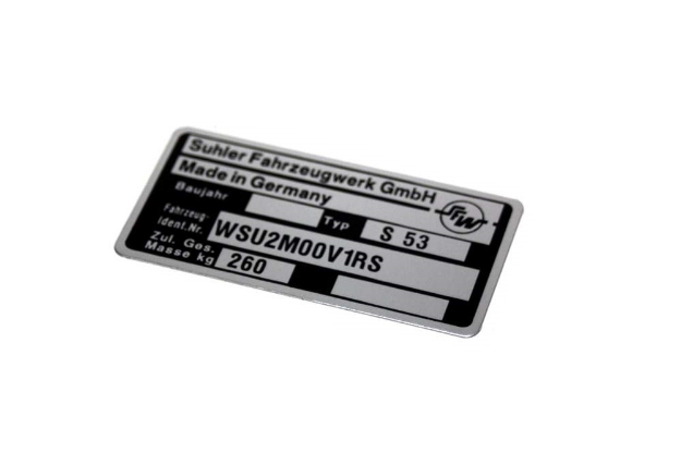 Bild von Typenschild Simson S53