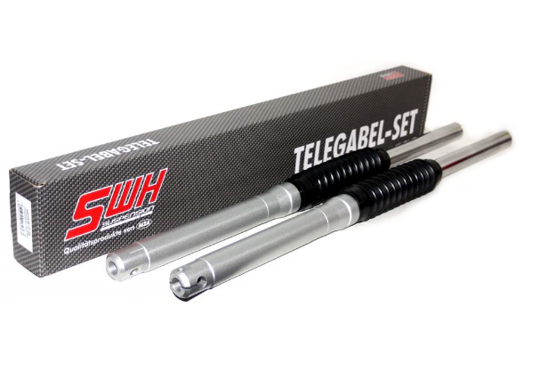 Bild von Telegabelholm Simson SR50 SR80  -Gleitrohre silber lackiert