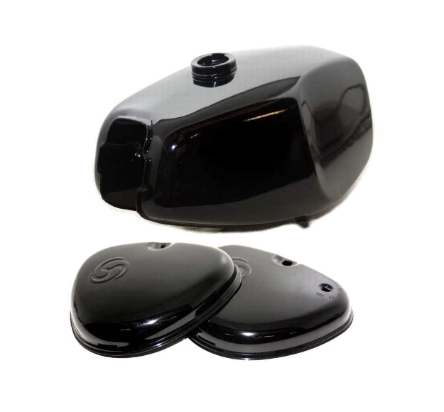 Bild von Tank-Set schwarz glanz + Seitendeckel Simson S50